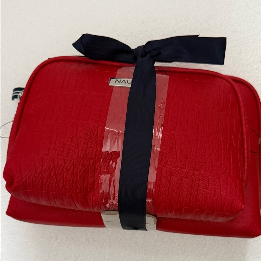 Nautica Red Bag with Navy Ribbon